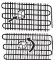 Technical diagram of a door frame with labeled components and directional arrows