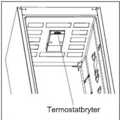 VESTFROST VCF 10186 - L - Termostatkontroll i kjøleskapsrommet - 1
