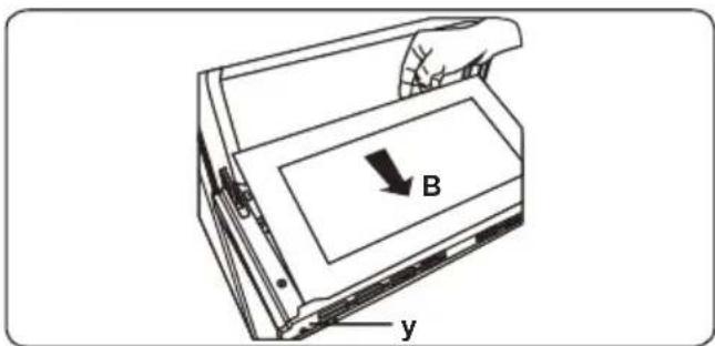 B y