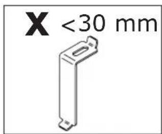 X <30 mm