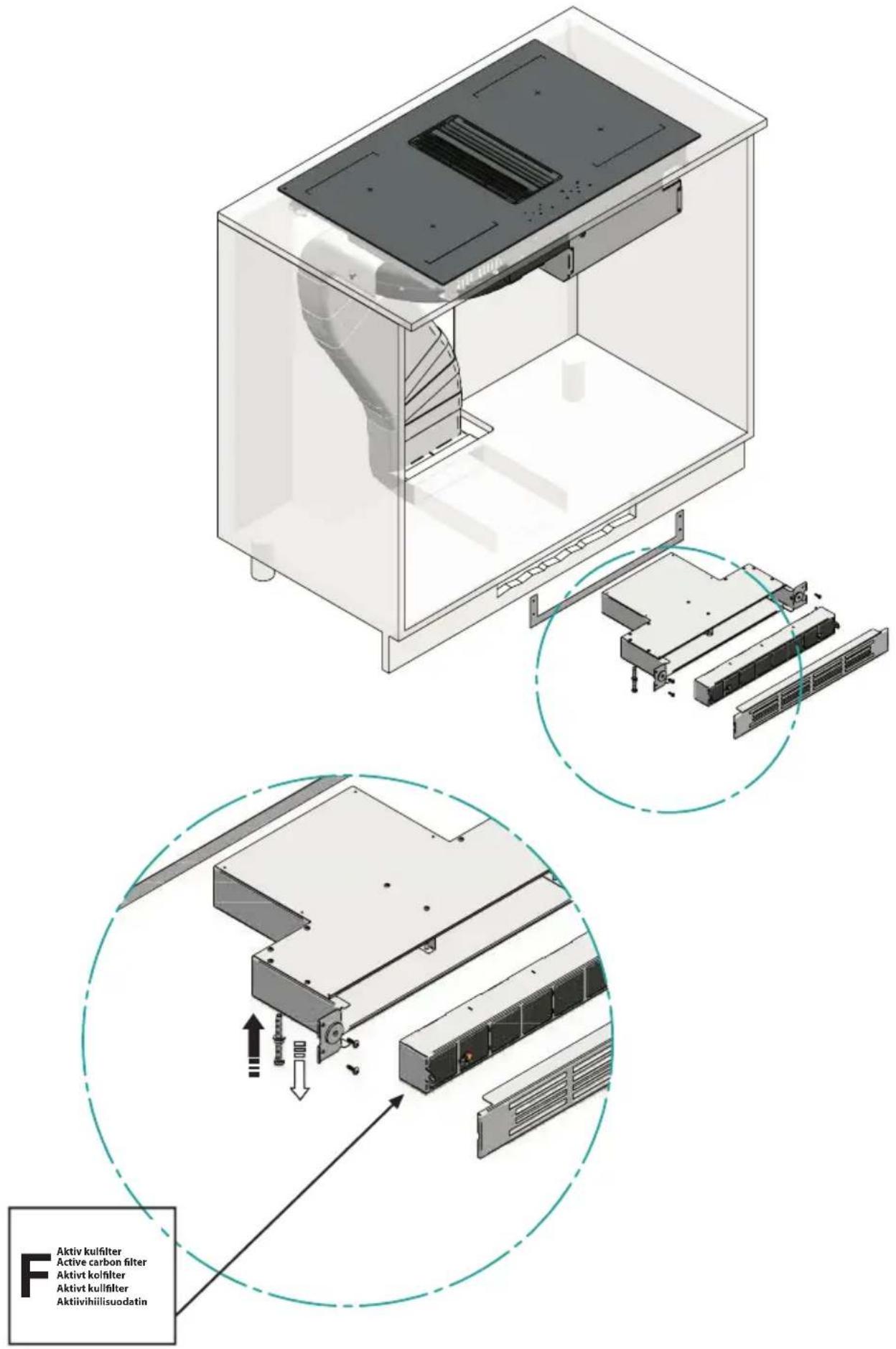 Aktiv kulfilter Active carbon filter Aktivt kulfilter Aktivt kulfilter Aktivvihilisuodatin
