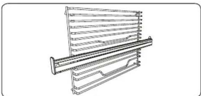 VESTFROST VBO 2460 PN Pyro - Wire Rack with Easyfix Full Extension Telescopic Rail - 1