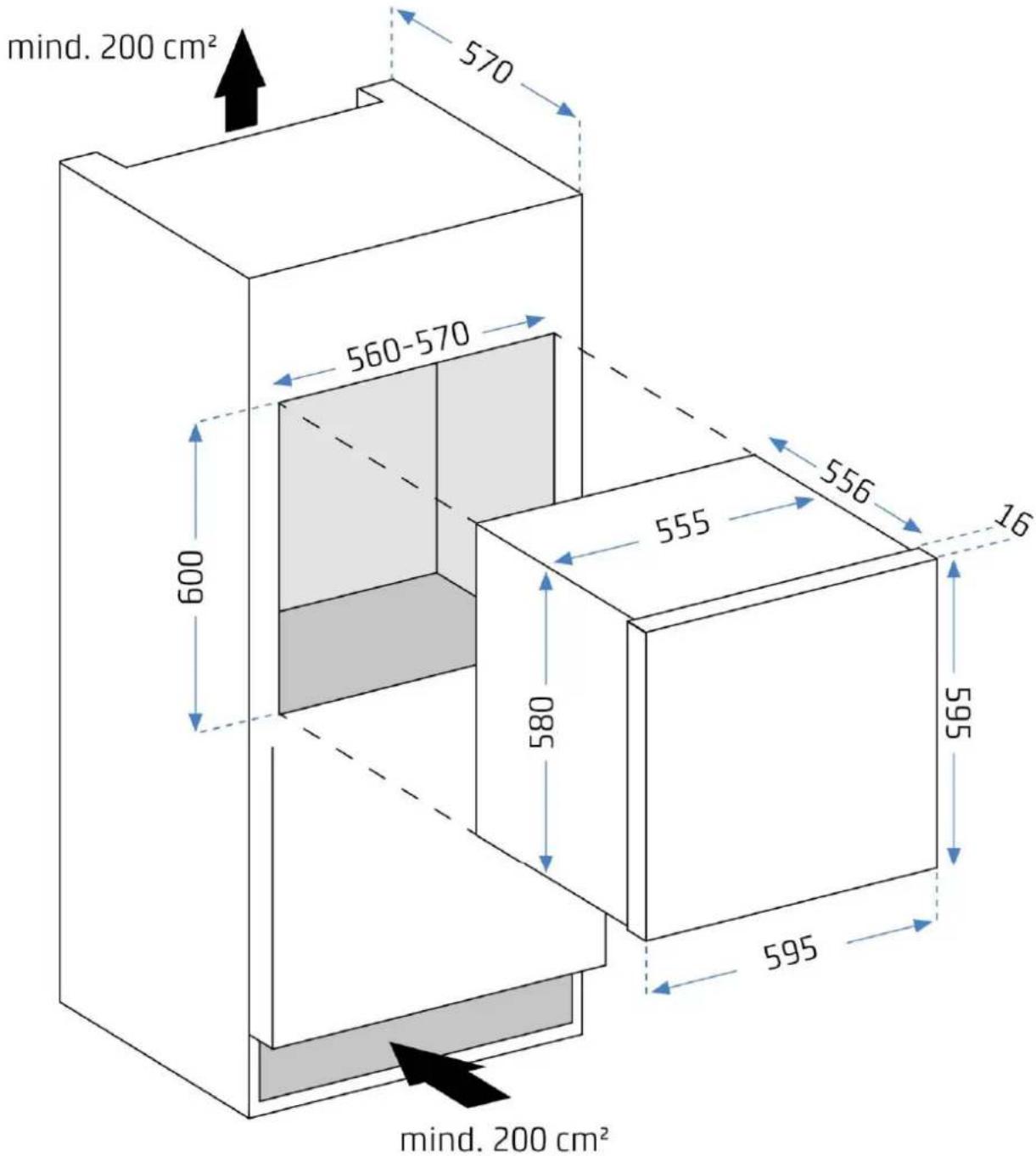 CASO WineDeluxe E29 - Installation in a kitchen uni - 1
