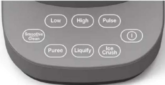 Low High Pulse Smoothie Clean Puree Liquify Ice Crush