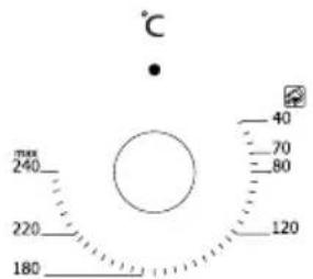 °C 240 220 180 40 70 80 120