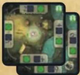 Illustration of a cartoon character with green and blue buttons, surrounded by multiple smartphone screens (no readable text or symbols)