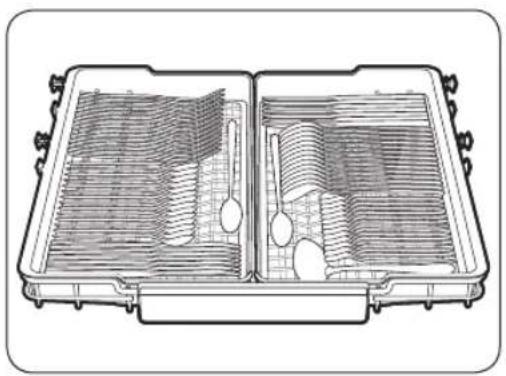 Cross-sectional diagram of a mechanical component with internal channels and housing (no text or labels)