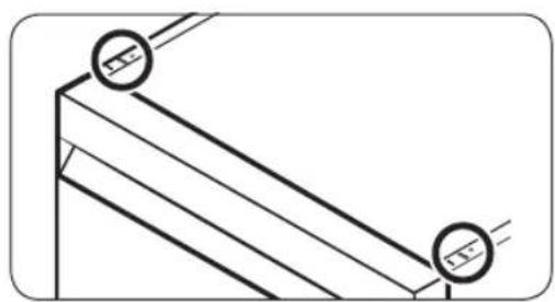 Pure technical line drawing of a structural joint or bracket (no text or symbols).