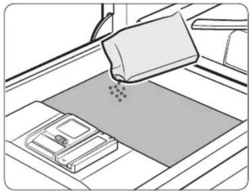 Line drawing of a mechanical device with a lever and base plate (no text or symbols)