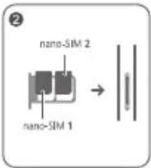 nano-SIM 2 nano-SIM 1