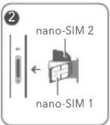 nano-SIM 2 nano-SIM 1
