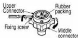 LG F1292QDP25 - ■ Normal Tap without thread & one touch type inlet hose (Single inlet models) - 1