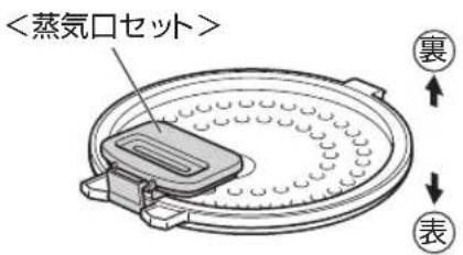 <蒸気口セット> 裏 表