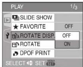 LEICA C-LUX 1 - Press ▼ to select [ON] and then press [MENU/SET]. - 1