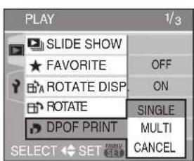 LEICA C-LUX 1 - Press ▲/▼ to select [SINGLE], [MULTI] or [CANCEL] and then press [MENU/SET]. - 1