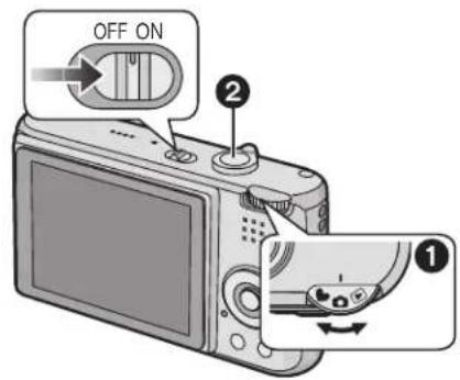 LEICA C-LUX 1 - 3Turn the camera on to take pictures. - 1