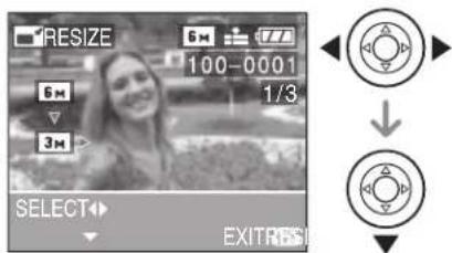 LEICA C-LUX 1 - Press ◀/▶ to select the size and then press ▼. - 1
