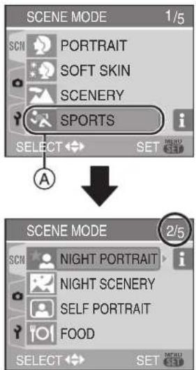 LEICA C-LUX 1 - Press ▲/▼ to select the scene mode. - 1