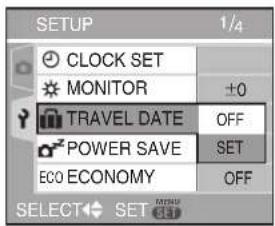 LEICA C-LUX 1 - Press ▼ to select [SET] and then press [MENU/SET]. - 1