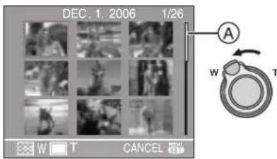 LEICA C-LUX 1 - Rotate the zoom lever towards [W] to display multiple images. - 1