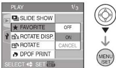 LEICA C-LUX 1 - Press ▼ to select [ON] and then press [MENU/SET]. - 1