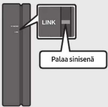 LINK Palaa sinisenä