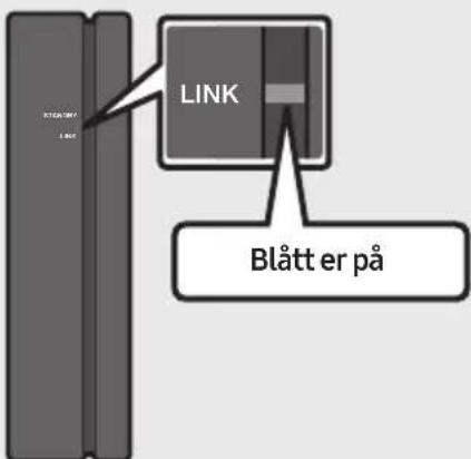 SAMSUNG HW-R480 - Kontroller om LED-indikatoren LINK lyser blått (tilkoblingen er gjennomført) - 1