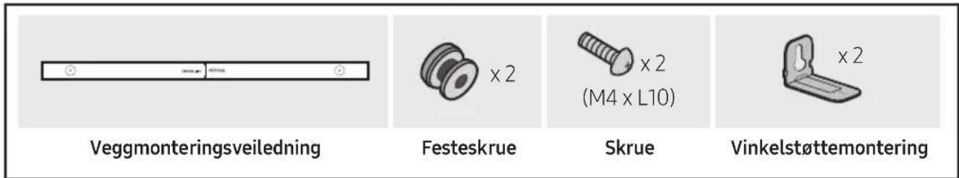 Veggmonteringsveiledning Festeskrue Skrue Vinkelstøttemontering