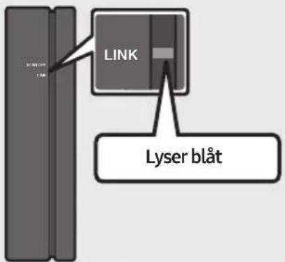 LINK Lyser blåt