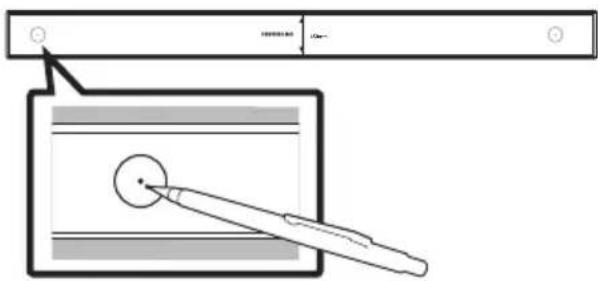 Diagram showing a pen writing on paper with a ruler above it, labeled in Chinese.