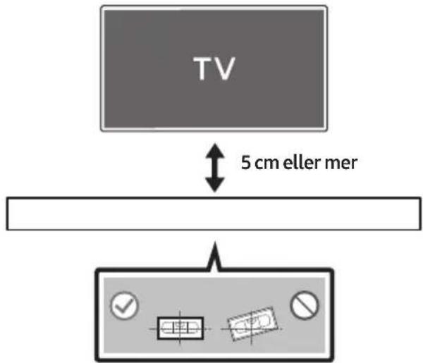 TV 5 cm eller mer