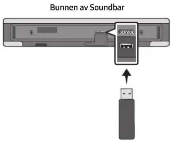 Bunnen av Soundbar SERVICE