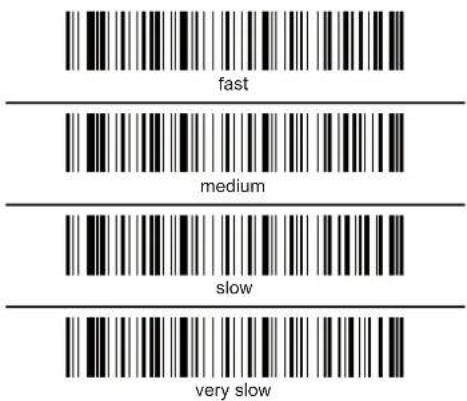 fast medium slow very slow