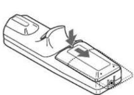 NEC MultiSync MT1000 - Remote Control Battery Installation - 1