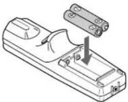 NEC MultiSync MT1000 - Remote Control Battery Installation - 2