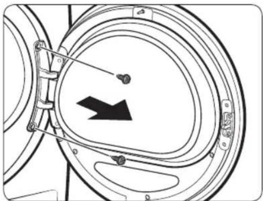 Technical line drawing of a mechanical component with a black arrow indicating direction (no text or symbols)