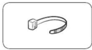 Simple line drawing of a curved mechanical or cable component (no text or symbols)