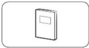Simple line drawing of a closed book with a blank cover (no text or symbols)