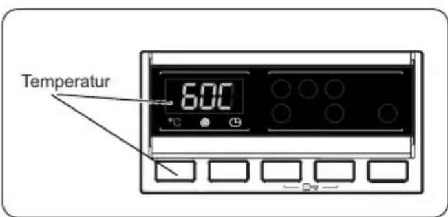 Temperatur 600°C