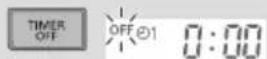 PANASONIC CU-NZ35YKE - ① Select TIMER ON or TIMER OFF. - 2
