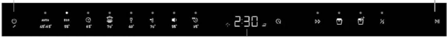 AUTO 45°-45° ECO 55° 45° 70° 40° 70° 55° 35° 2:30 Q >>