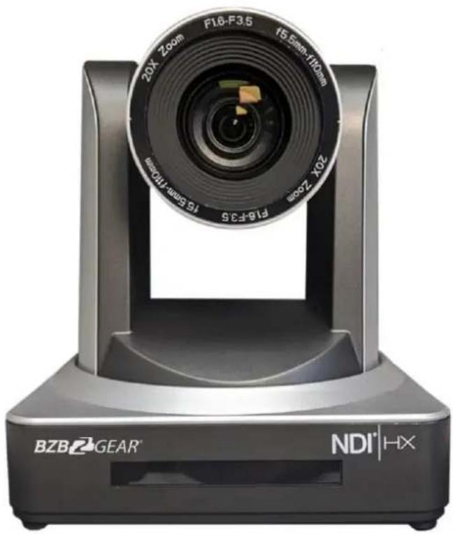 Exterior view of a BZB2 GEAR NEI camera with visible lens and frame (no text or symbols on the device itself)