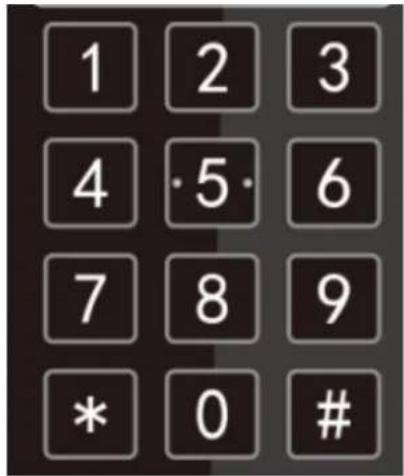 1 2 3 4 ·5· 6 7 8 9 * 0 #