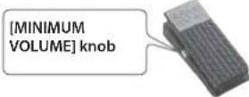 BOSS Nextone Stage - Setting MINIMUM VOLUME of an expression pedal - 1