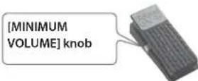 BOSS Nextone Stage - Setting MINIMUM VOLUME of an expression pedal - 1