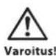 Cocraft LSV6T - Varoitus! Halkomakoneen vahingoittumisvaara! - 1