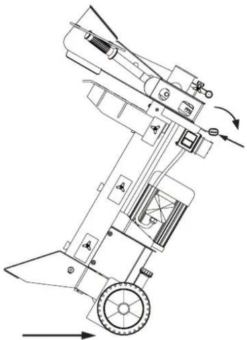 Cocraft LSV6T - Moving and positioning the log splitter - 2