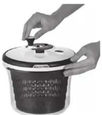 Coline TF1073-1 - Operating instructions Using the salad spinner - 1