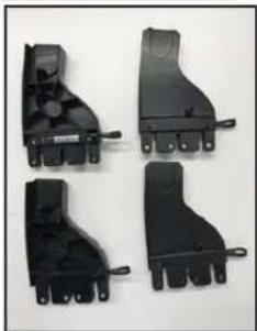 Emmaljunga Carseat Adapter - Attaching the car seat adapter on to the chassis - 1