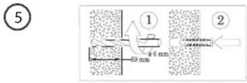 ⑤ ① 30 mm ②